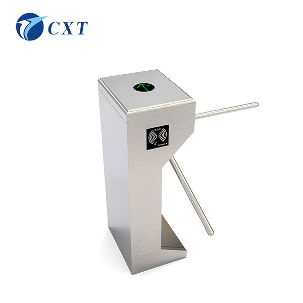 Vertical Tripod Turnstile Gate Stainless Steel with AC220V/110V Power 1600x280x980mm Size and 510mm Pole Length
