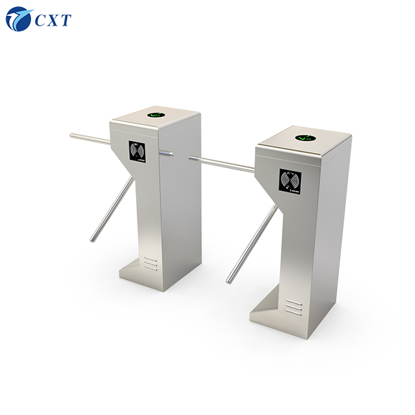 Vertical Tripod Turnstile Gate Stainless Steel with AC220V/110V Power 1600x280x980mm Size and 510mm Pole Length